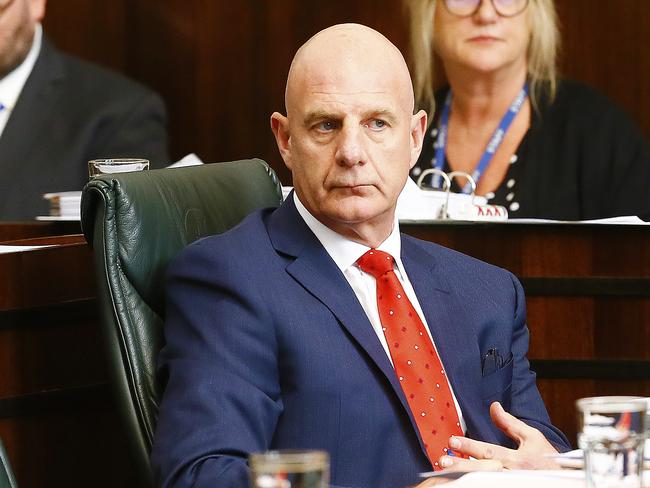 Tasmanian parliament question time at House of representatives.  (L-R) Premier, Peter Gutwein.Picture: MATT THOMPSON