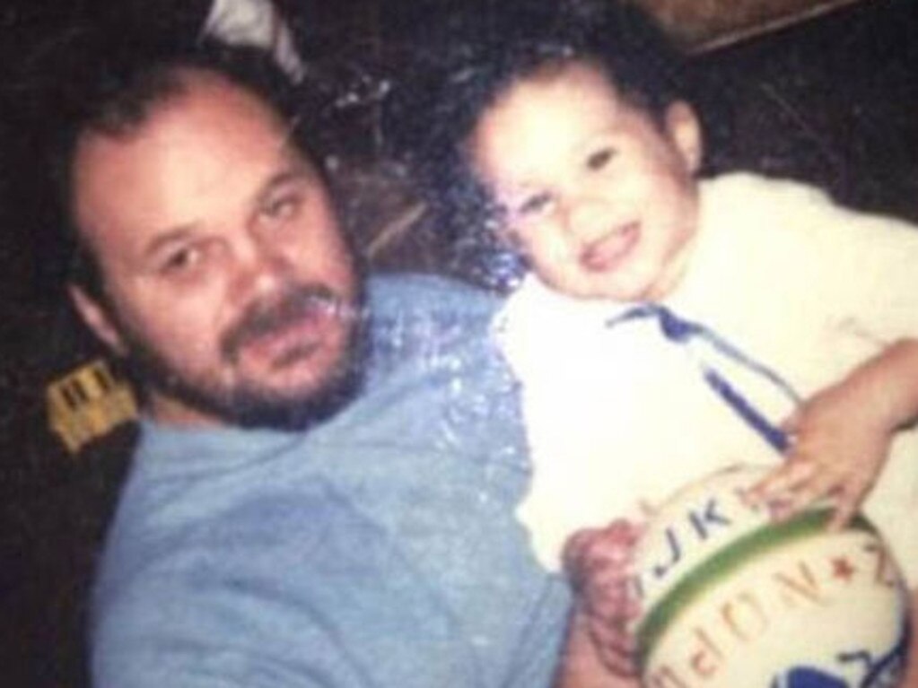 Meghan Markle pictured with her father Thomas Markle when she was a child