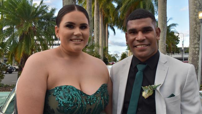 Bronti Whitmore and Henri Stocks at the Mackay State High School formal at the MECC, on Wednesday November 18. Picture: Zizi Averill