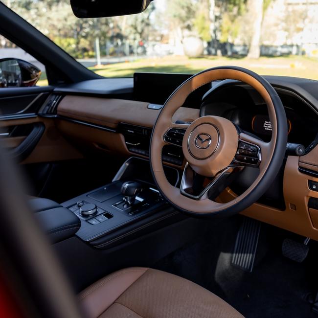 Inside the Mazda CX90.