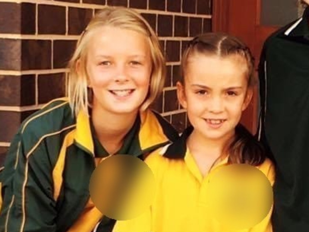 Pippa and Rose were 11 and seven when they had to give evidence in court. Picture: Copyright news.com.au