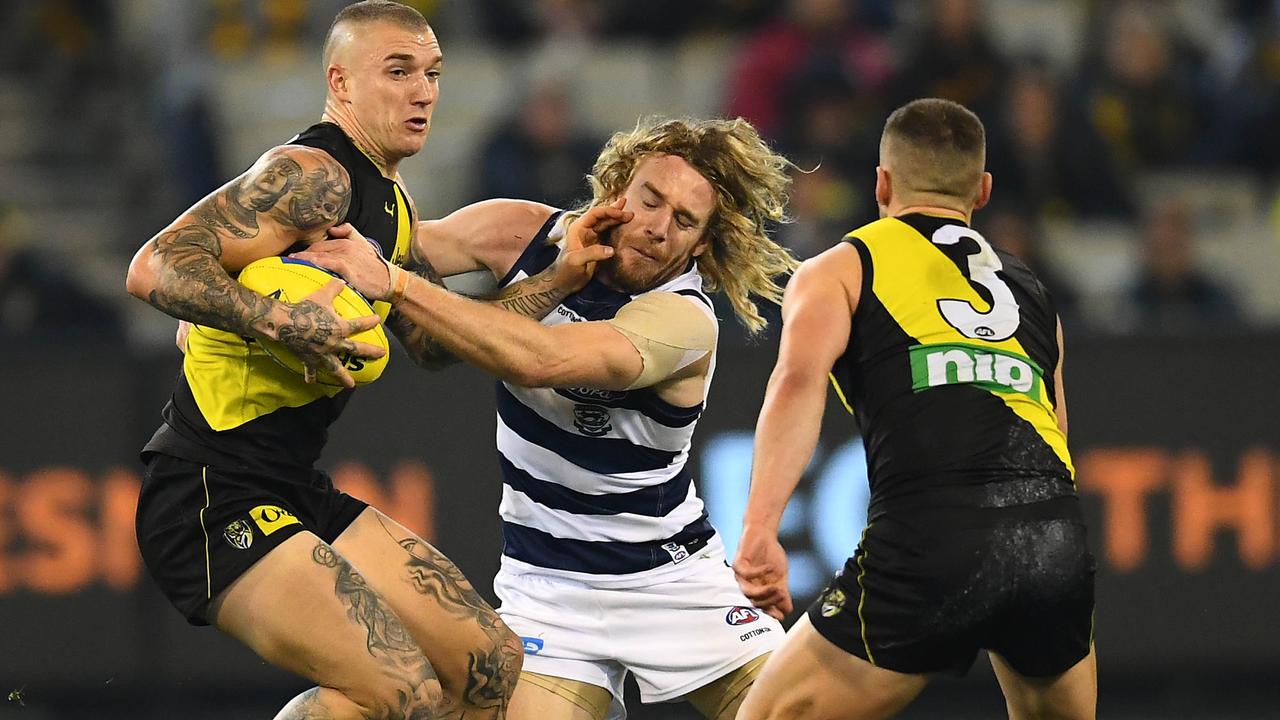 Dustin Martin is one of the Tigers’ few remaining stars standing. Pic: Getty Images