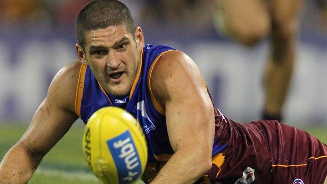 Brendan Fevola struggled at the Brisbane Lions.