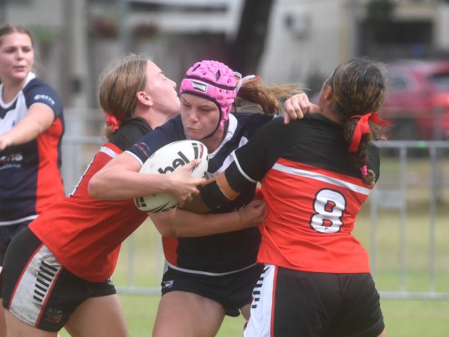 Kirwan State High School hosts St Patrick's College, Mackay, in round 1 of the 2025 Aaron Payne Cup. Picture: Evan Morgan