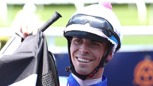 SYDNEY, AUSTRALIA - DECEMBER 09:  Jett Stanley riding Mosgold wins Race 1 Oran Park Highway Handicap during 