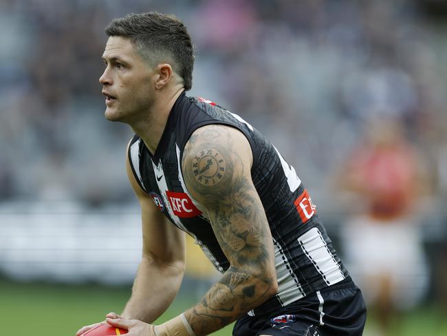 Jack Crisp is a surprise inclusion among the Collingwood A-graders after breaking the consecutive games record earlier this season. Picture: Michael Klein