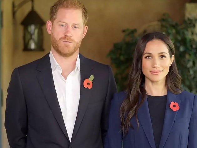 Prince Harry and Meghan Markle appear together in a video for the Global Ministerial Conference on Violence Against Children in Colombia on November 7