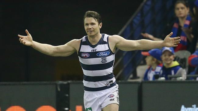 Patrick Dangerfield was again in superb touch. Picture: Michael Klein