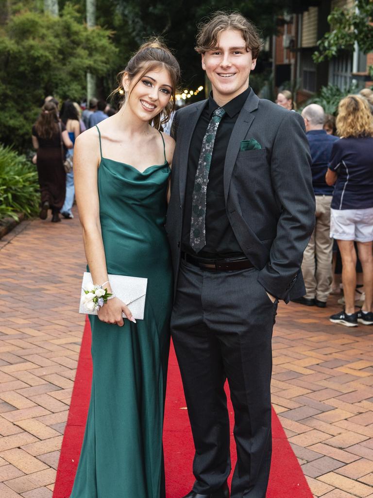 Lara Palmer and Luke Davis at Fairholme College formal, Wednesday, March 29, 2023. Picture: Kevin Farmer