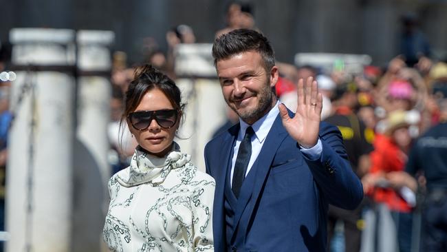 Last month the pair stepped out together, attending the wedding of Real Madrid football player Sergio Ramos and TV presenter Pilar Rubio at Seville's Cathedral, Spain. Picture: Getty