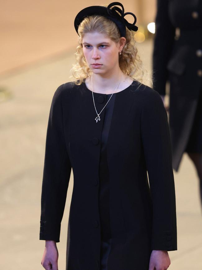 Lady Louise Windsor, 18, at the vigil. Picture: Chris Jackson/Getty Images