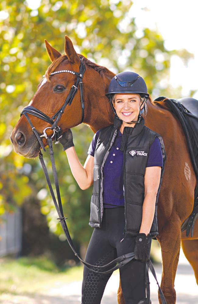 Jacqui Felgate describes her former racehorse Red as her “saviour”. Picture: Racing Victoria