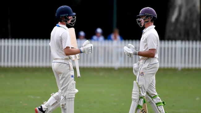 GPS first cricket between Nudgee college and Brisbane Boys college. Saturday February 19, 2022. Picture, John Gass