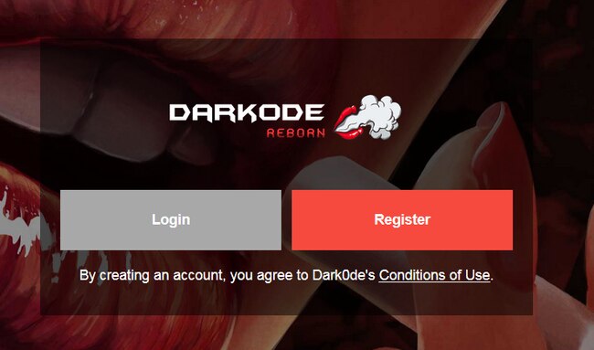 Insignia for Dark0de, a dark web marketplace used by Underlinecost.