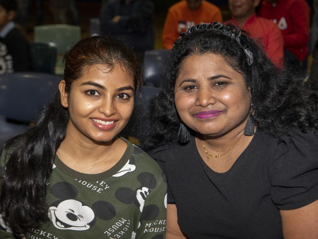 Narmada Naresh and Mogulla Divya at the Indian Independence Day celebrations. Saturday, August 21, 2021. Picture: Nev Madsen.