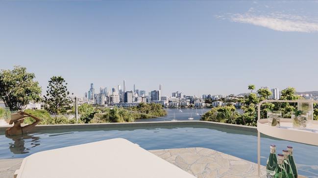 Brisbane City Council refused an application to include the pool and retaining wall into the development plan.