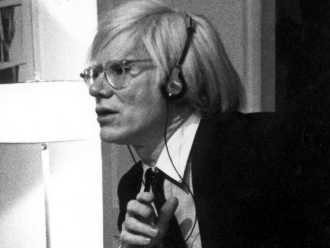 Andy Warhol at the Chelsea Hotel in New York.