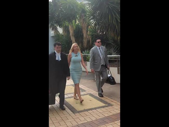 Autumn Adams arrives at Southport Magistrates Court for cocaine plea