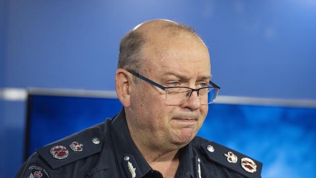 Victoria Police Chief Commissioner Graham Ashton. Picture: AAP Image/Ellen Smith