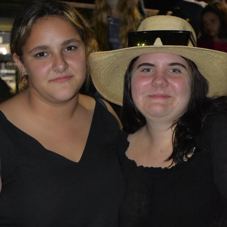 Isabelle Dannatt and Ella-Rose Culey, from Sarina, at the Sarina CRCA Rodeo. Photo: Janessa Ekert