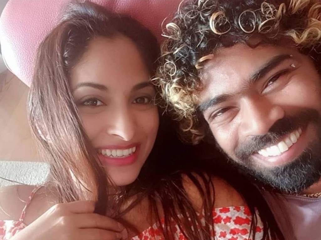 Lasith Malinga with his wife Tanya Perera were married in 2010.