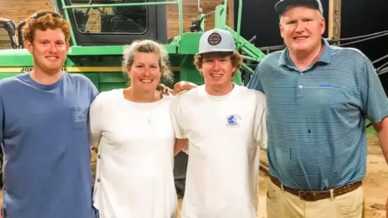 From left, Buster Murdaugh, his mother Maggie, his brother Paul and his father Alex. Alex is accused of fatally shooting Maggie and Paul on June 7, 2021.