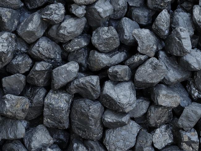 Close-up - heap of coal