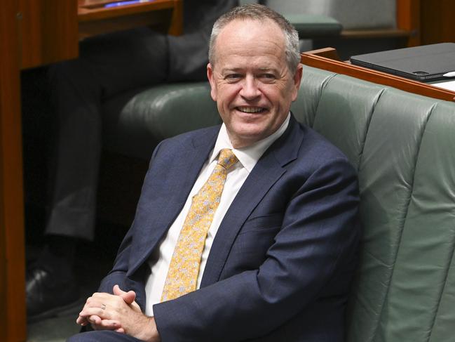 CANBERRA, AUSTRALIA, NewsWire Photos. MARCH 27, 2024: NDIS and Government Services Bill Shorten during Question Time at Parliament House in Canberra. Picture: NCA NewsWire / Martin Ollman