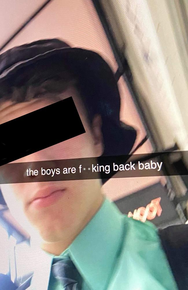 A Brisbane Boys’ College student announces on social media the decision to overturn the expulsion