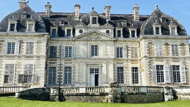 The Louis XVI chateau in Vienne, France that the former Victorian MP Tim Holding and his fiance Felicity Selkirk bought in 2020 for $1.19m. Picture: Facebook