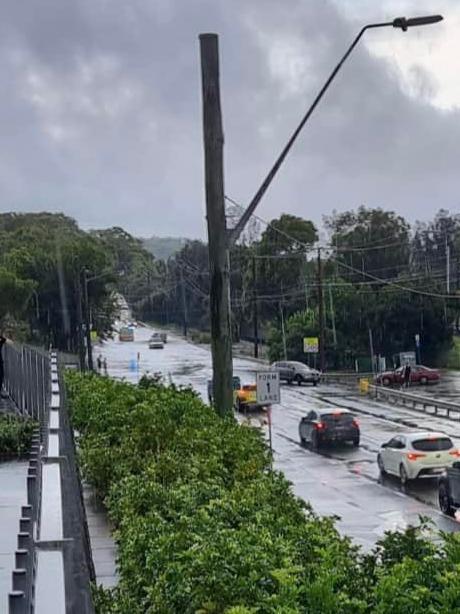 Localised flooding has been impacting Point Clare.