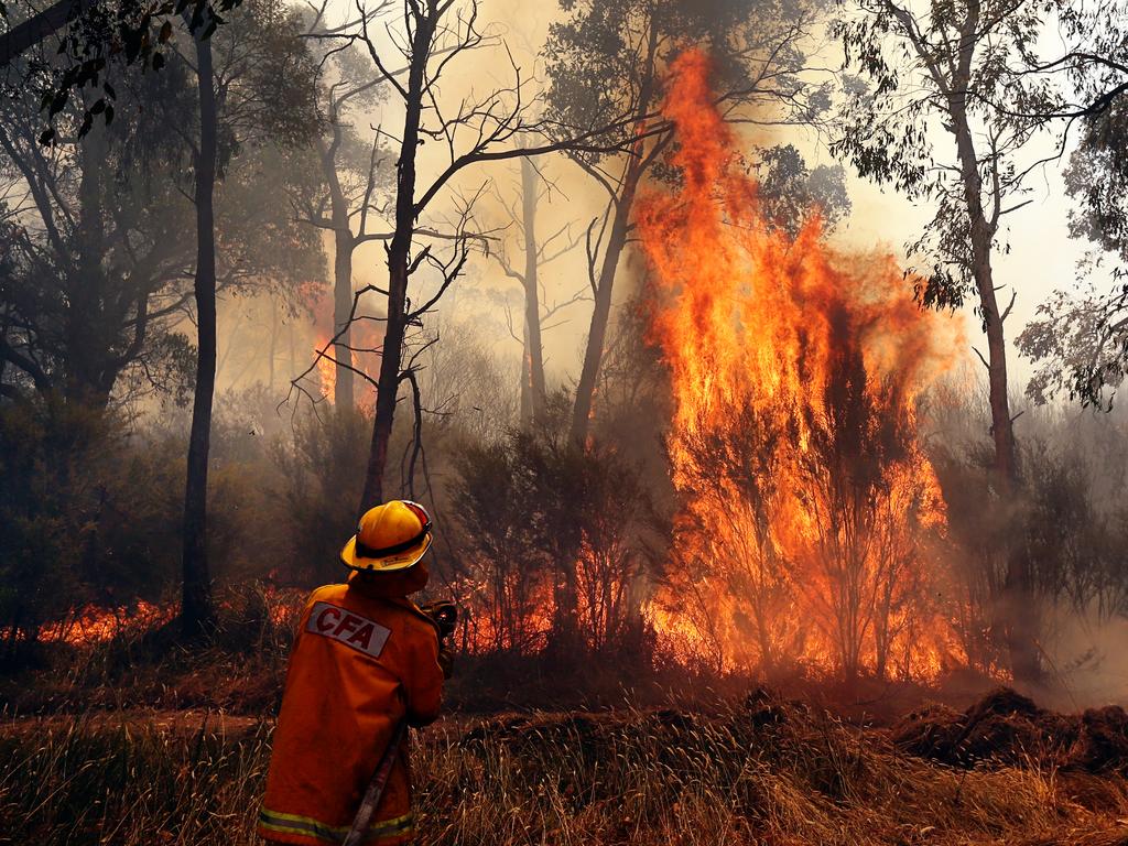 Victoria’s volunteer firefighting force has shrunk to a new low. Picture: Alex Coppel