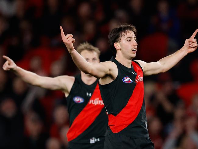 The Bombers were on top in the first half but struggled to convert their superiority. Picture: Dylan Burns/AFL Photos via Getty Images