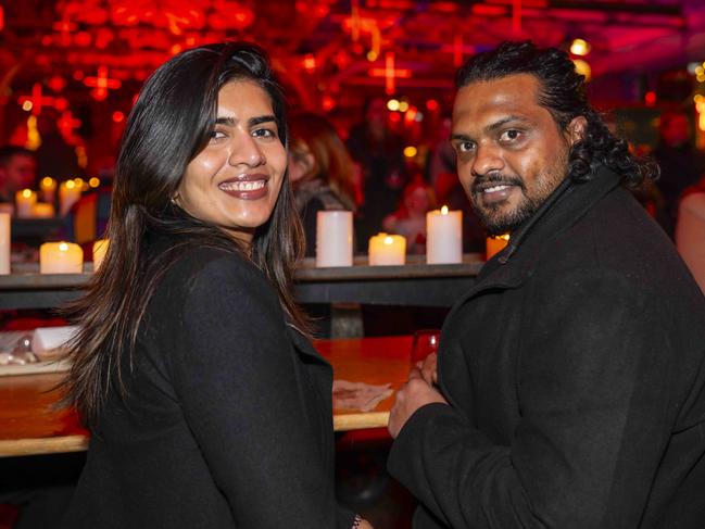 Nivi Manohar and Shri vathsan at Winter Feast 2025 in Hobart. Picture: Caroline Tan