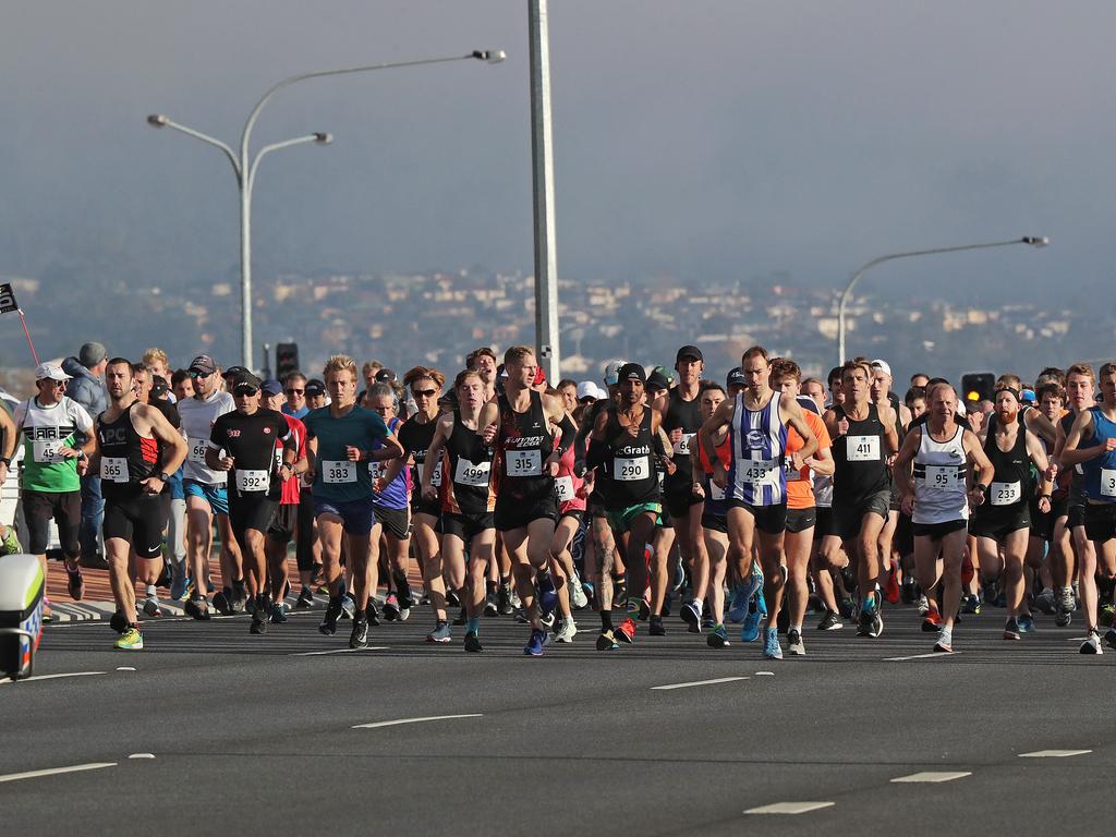 The start of the 11km 2019 City to Casino. Picture: LUKE BOWDEN