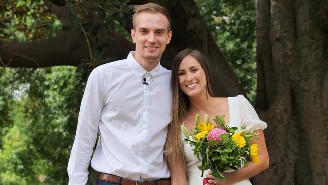 Adelaide 36ers star Anthony Drmic marries Jenna Griggs: Coronavirus can’t stop wedding. Picture: Brandon Hancock