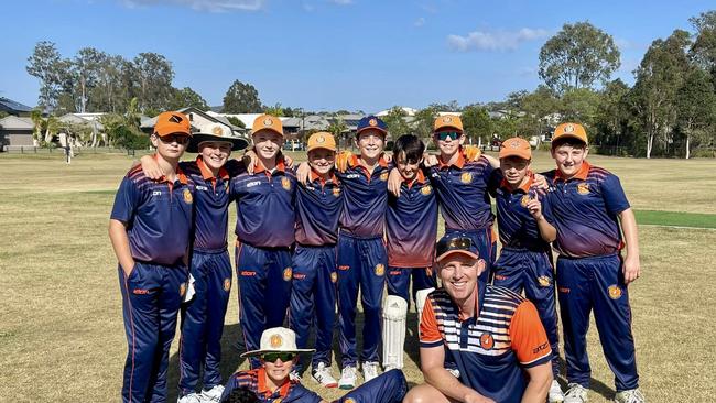 Lewis Higgins coaching for Runaway Bay Cricket Club