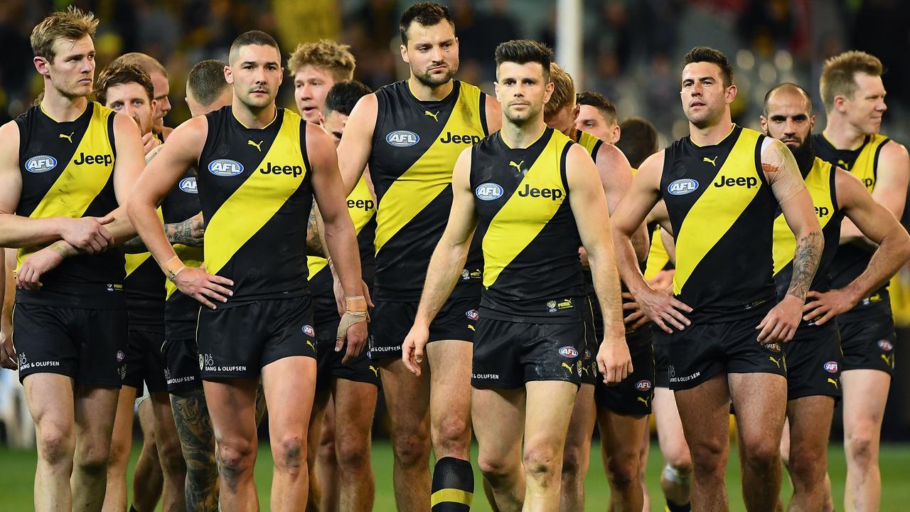 Richmond was smashed by Collingwood in the preliminary final last year. Picture: Getty