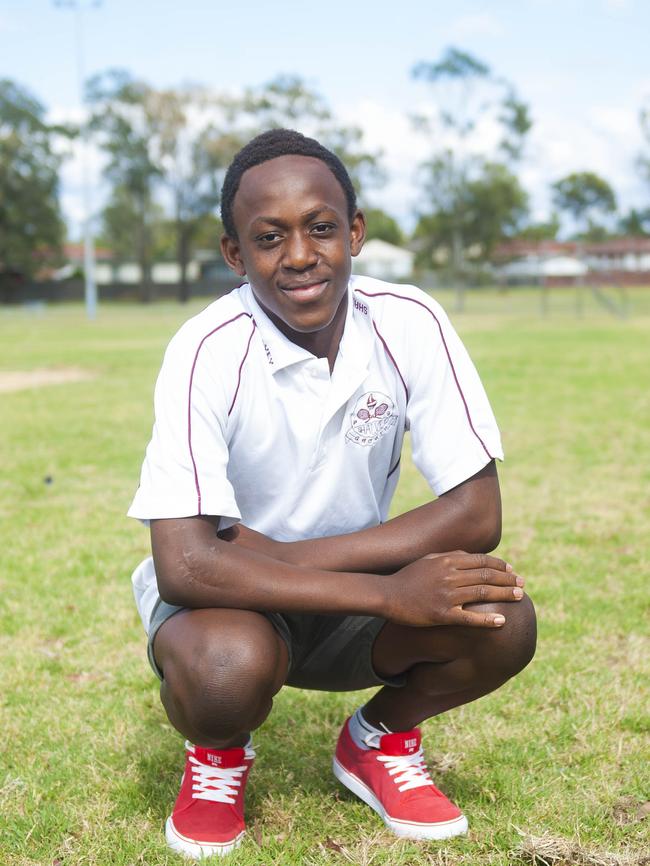 Foday Bawoh has excelled in his first year of school athletics. Picture: Phillip Rogers.