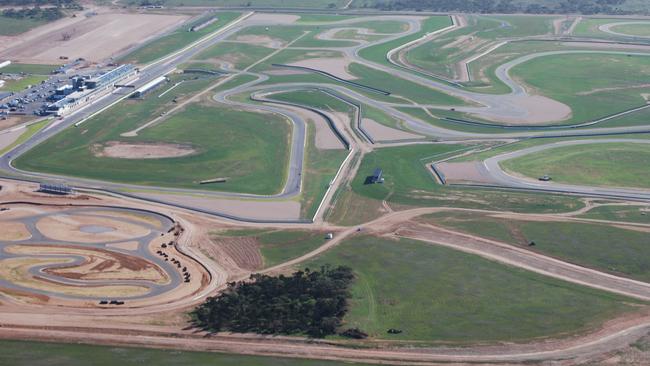 A drone view of the Bend Motorsport Park. Picture: The Bend Motorsport Park