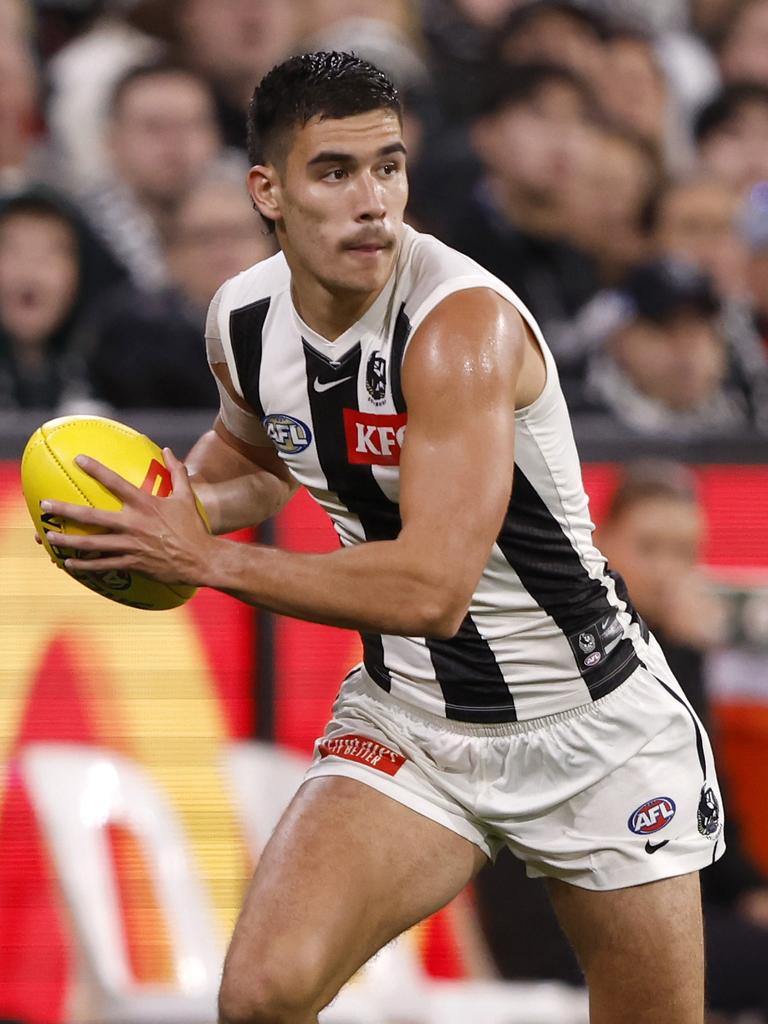 Reef McInnes’ Magpie future is uncertain.