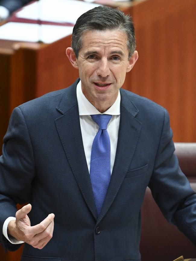 Coalition foreign affairs spokesman Simon Birmingham is retiring at the next election. Picture: NewsWire / Martin Ollman