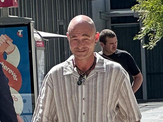 PERTH, AUSTRALIA - NewsWire Photos - 16 JANUARY, 2025: Dion Barber (centre) arrives at the Perth District Court with his lawyer for the third day of his trial. Mr Barber is suing the State of WA over allegations he was subjected to "horrific sexual abuse" while a ward of the state in the 1980s and 90s. Picture: NewsWire / Emma Kirk