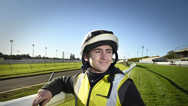 <s1>SHEER DETERMINATION: Apprentice jockey Ty Wheeler will make his riding debut at Chinchilla today.</s1> <ld pattern=" "/> <source>Picture: Bev Lacey</source>