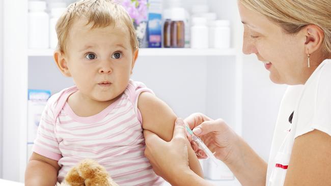 Generic photo of a small child being vaccinated with a needle. Vaccination / vaccine / baby Picture: iStock