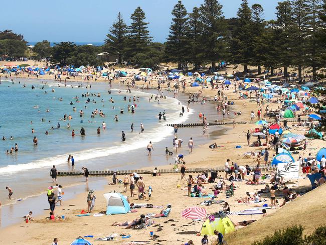 Victorians can spend the vouchers in regional hot spots such as Torquay. Picture: Ian Currie