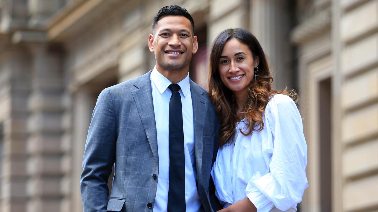 Israel and Maria Folau. Picture: Aaron Francis/The Australian