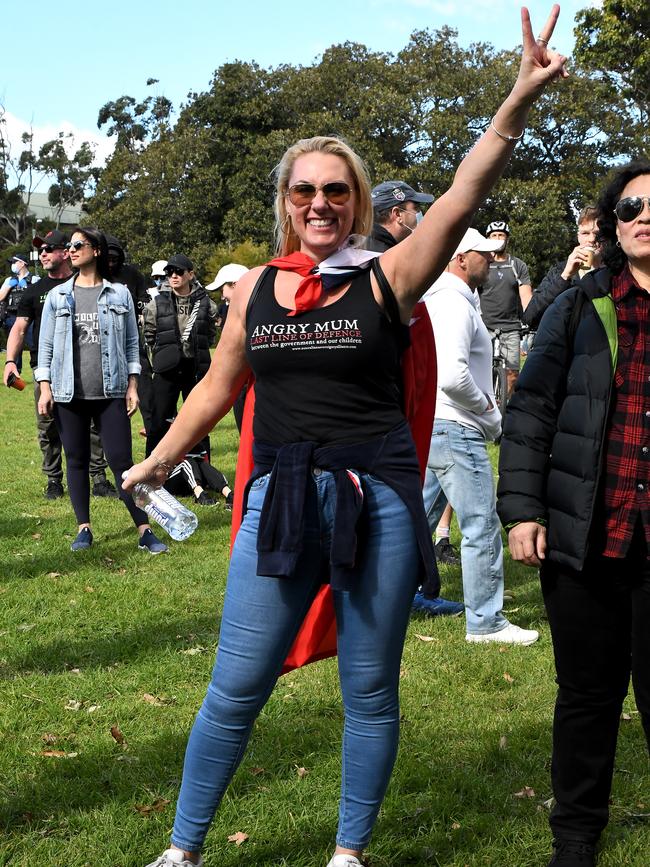 Two women makes their point at the