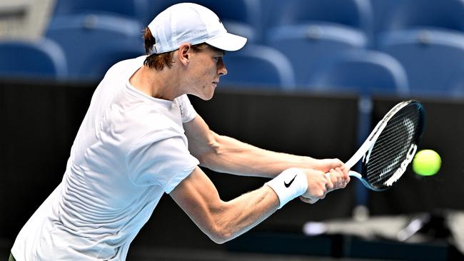 Jannik Sinner meets Kyle Edmund again at the Aus Open. Picture: AFP