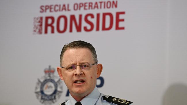 Australian Federal Police Assistant Commissioner Nigel Ryan on the first anniversary of the covert action taken under Operation Ironside.